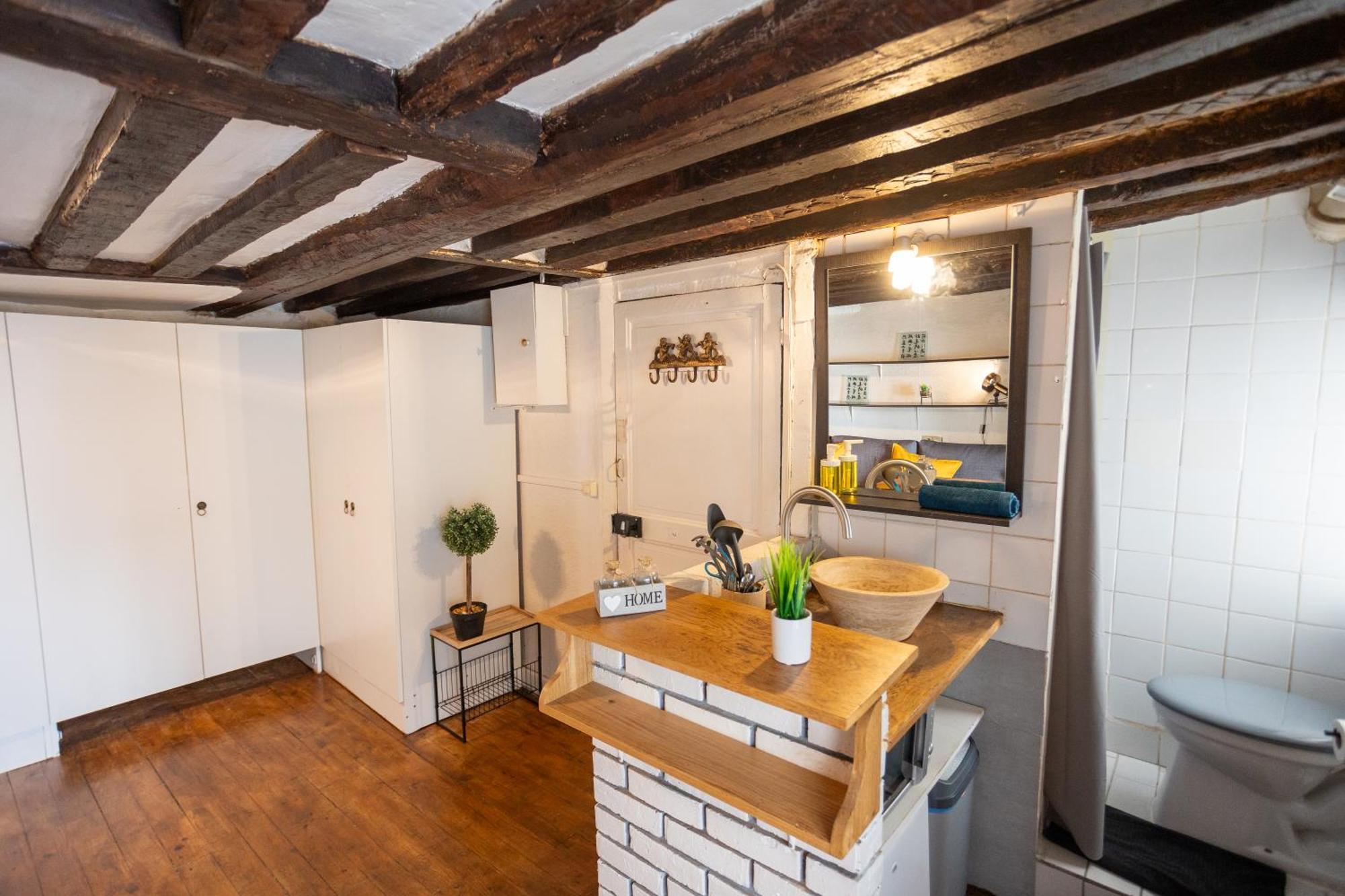 Ferienwohnung Studio Cosy Romantique En Plein Coeur De Paris Exterior foto